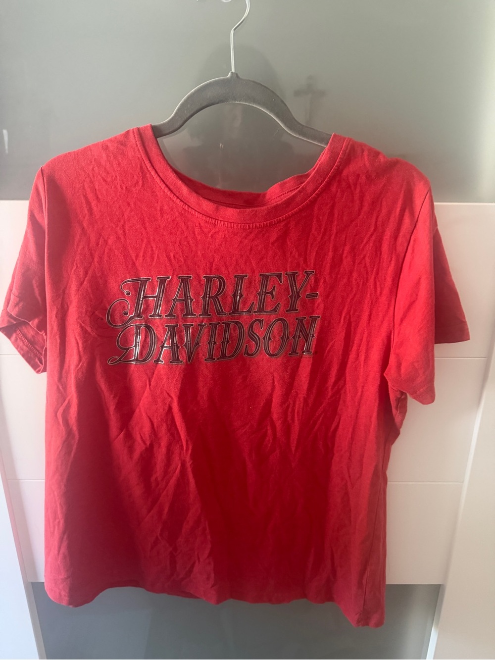 Harley-Davidson Red Kids Short Sleeve Logo Tee